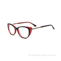 Mode neue Stock Full Rim Cat Eye Acetat Brille Frames